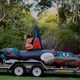 The totem pole that’ll sit in the exhibit next month.